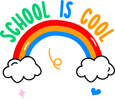 School Is Cool Rainbow Fun Retro Mousepad