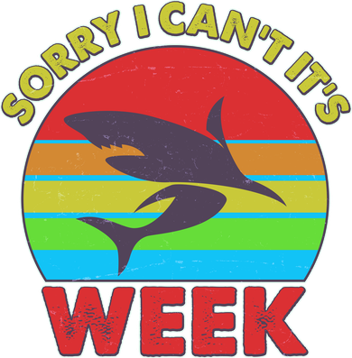 Funny Sorry I Can't It's Shark Week Kids Hoodie
