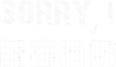 Sorry I DGAF Funny Hidden Message Guitar Chords For Lover Kids Hoodie