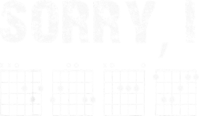 Sorry IDGAF Funny Hidden Message Guitar Chords For Lover Apron
