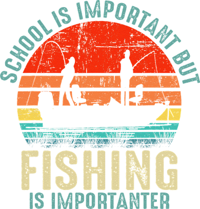 School Is Important But Fishing Is Importanter Hoodie