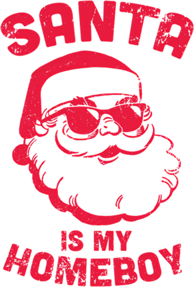 Santa Is My Homeboy Christmas Coaster