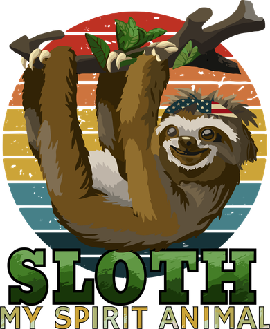 Sloth Is My Spirit Animal Funny Sloth Doggie Tank