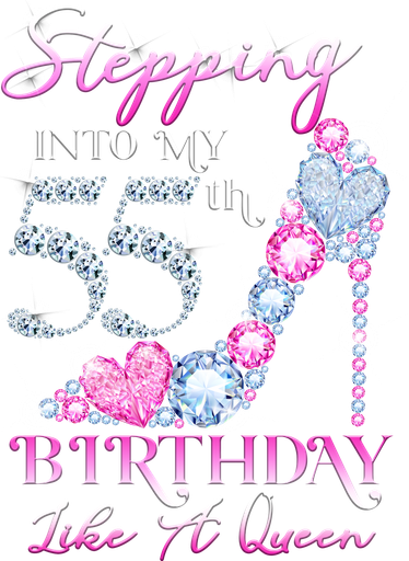 Stepping Into My 55th  Birthday Like A Queen Kids Sweatshirt