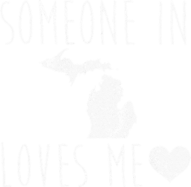 Someone In Michigan Loves Me! Cute State Gift Kids Long Sleeve Shirt