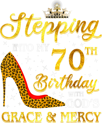 Stepping Into My 70th Birthday Gift Girls WoM.e.n 70 Year Old Women's Tank Top