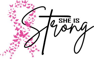 She Is Strong Breast Cancer Awareness Women's Hoodie