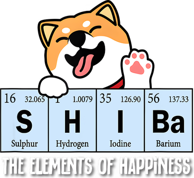 Shiba Inu Table Of Elements Happiness Shiba Inu Gift Women's Long Sleeve Shirt