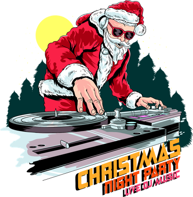 Santa Is The DJ Kids T-Shirt