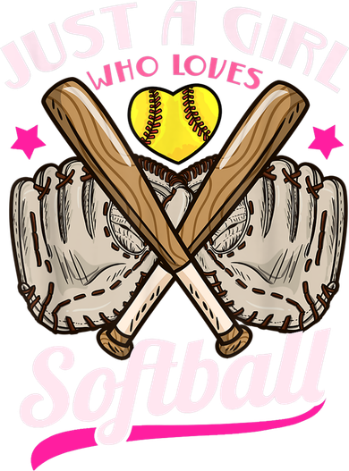 Softball Just A Girl Who Loves Softball Softball Player TShirt Hat