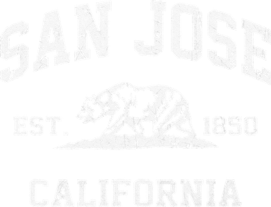 San Jose California CA Vintage State Athletic Style Baby Bodysuit