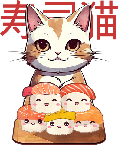 Sushi Japanese Cat Cute Gift Women's Hoodie