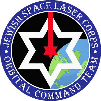 Secret Jewish Space Laser Corps Mazel Tov Funny Button