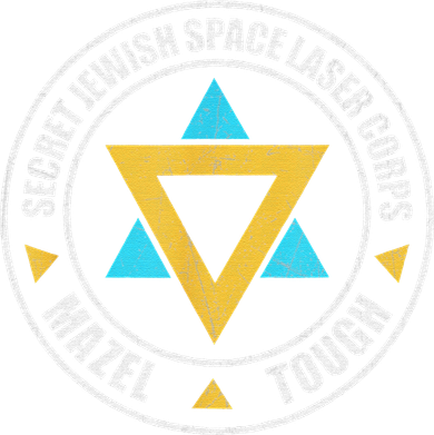 Secret Jewish Space Laser Corps Mazel Tov Funny Prank Coaster