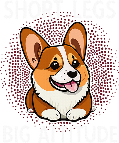Short Legs Big Attitude Corgi Doggie Tank