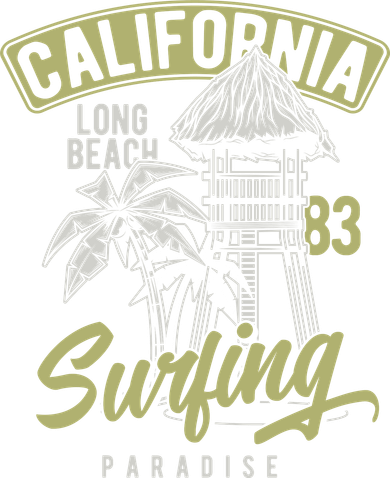 Surfing Long Beach California Doggie Tank