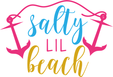 Salty Lil Beach Funny Vacation Doddie Hoodie