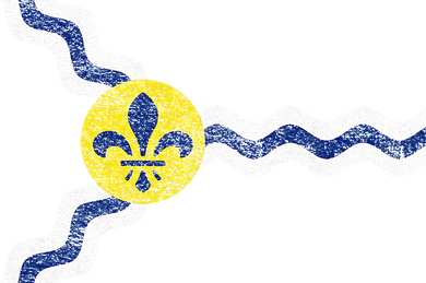 St. Louis Miss Souri Fleur De Lis Flag Women's Tank Top