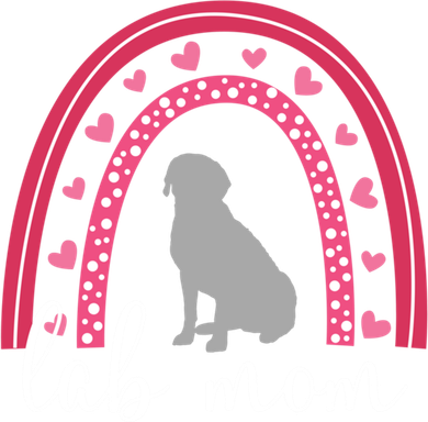 Silver Lab Mom ValentineS Day Labrador Rainbow Cool Gift Ornament