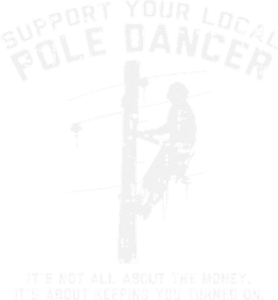 Support Local Pole Dancer Funny Electrician Lineman Gift Apron