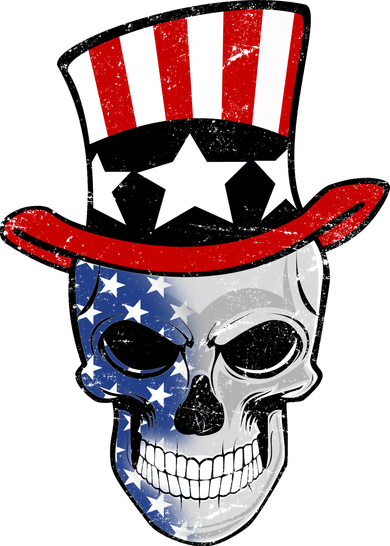 Patriot Skull Tote Bag