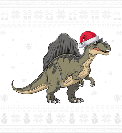 Spinosaurus Lovers Santa Ugly Xmas Sweater Women's Sweatshirt