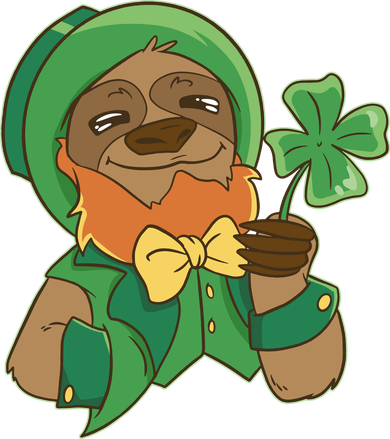 Sloth Leprechaun Kids T-Shirt
