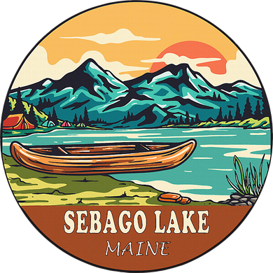 Sebago Lake Vintage Vacation Maine Women's Hoodie