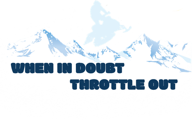 When In Doubt Throttle Out Snowmobiling Kids Hoodie