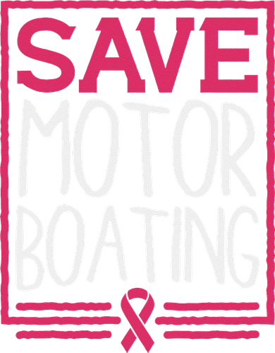 Save Motor Boating Funny Breast Cancer Pink Ribbon Men Gift Women's Hoodie