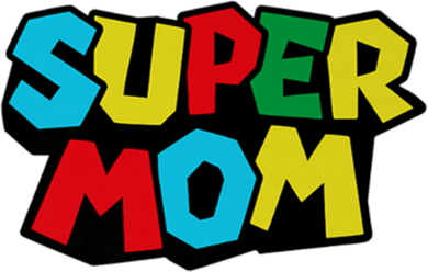 Super Mom Mommio Mommy Funny Color Women's Hoodie
