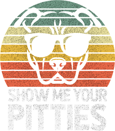 Show Me Pitties Retro Pitbull Pitty Dog Lover Owner Vintage Toddler Hoodie