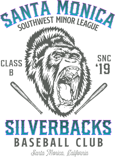 Santa Monica Silverbacks Minor League Retro Baseball Team Kids Sweatshirt
