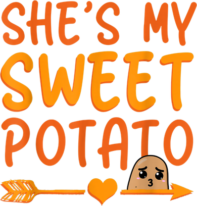 Shes My Sweet Potato I Yam Set Thanksgiving Couples Matching Kids T-Shirt