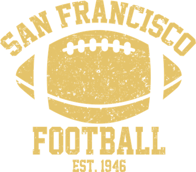 San Francisco Football EST 1946 Vintage Style Women's Hoodie