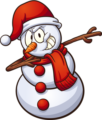 Dabbing Snowman Doggie Tank
