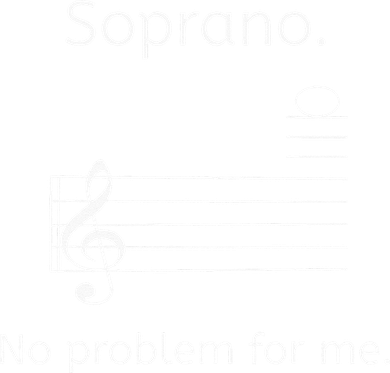 Soprano No Problem For Me Music Choir Singing Mousepad