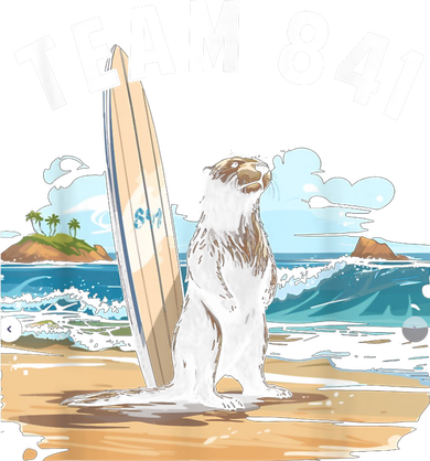 Surfing Otter 841 Otter My Way California Sea Otter Kids Long Sleeve Shirt