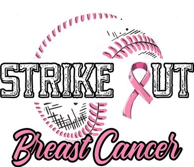 Strike Out Breast Cancer Baseball Pink Ribbon Kids Long Sleeve Shirt
