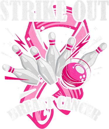 Strike Out Breast Cancer Awareness Bowling Fighter Women's Tank Top