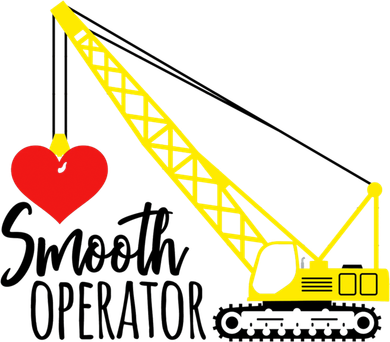 Smooth Operator Gift Tractor Construction Heart Bulldozer Gift Kids T-Shirt