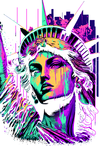 Statue Of Liberty Art Women's Tank Top