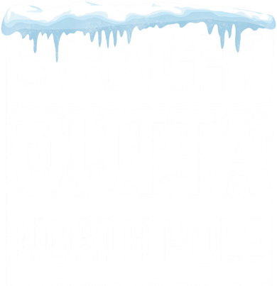 Straight Outta North Pole Funny Christmas Women's Hoodie