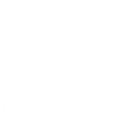 Straight Outta North Pole Kids T-Shirt