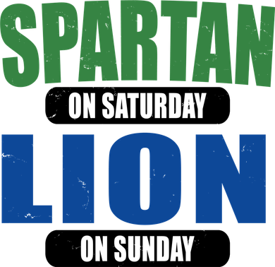 Spartan On Saturday Lion On Sunday Backpack
