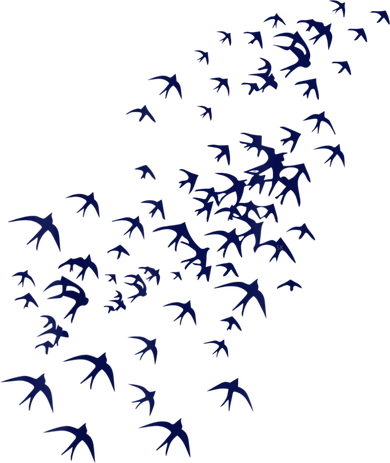 Swarm Of Swallows Flying Flock Of Birds For Nature Lovers Toddler Hoodie