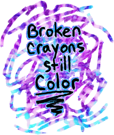 Suicide Prevention Awareness Broken Crayons Still Color Women's Long Sleeve Shirt