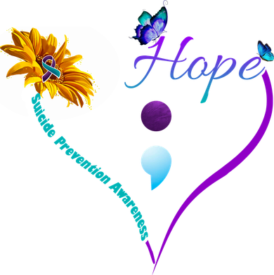 Suicide Prevention Awareness Floral Heart Bucket Hat
