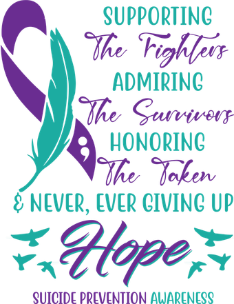 Suicide Prevention Awareness Hope Quote Polo