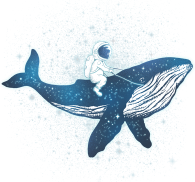 Galaxy Space Astronaut Whale Beanie